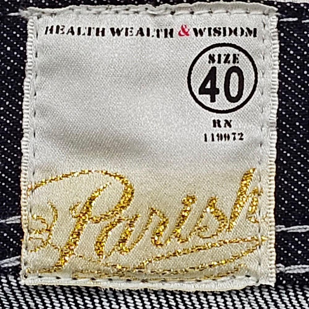 NWOT Parish Nation Denim Jeans Size 40 Menswear Quality Craftsmanship - Picture 7 of 15